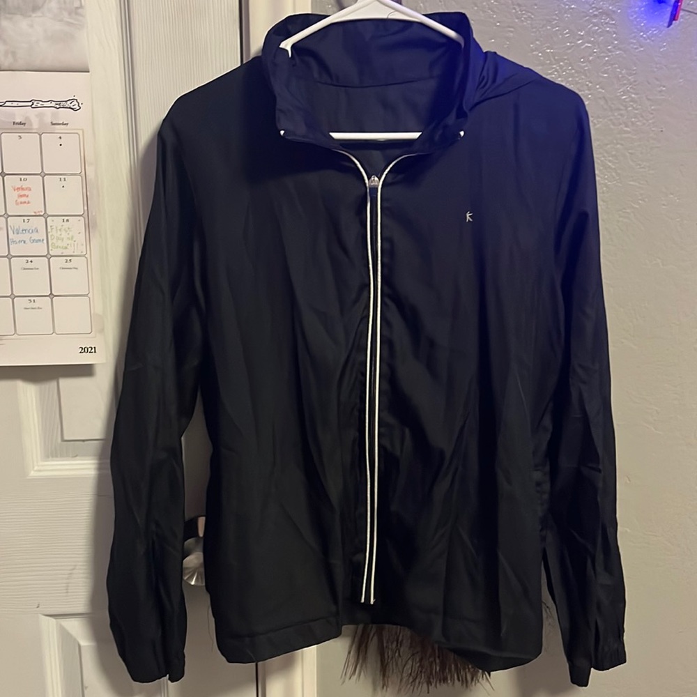 Black Windbreaker/ Athletic Jacket